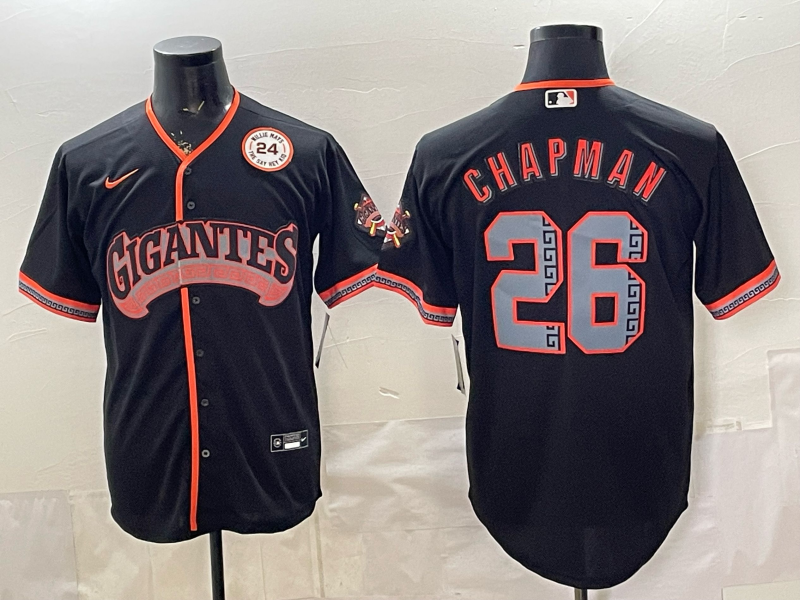 2026 Men Nike San Francisco Giants #26 Chapman Game MLB Jersey 0404001